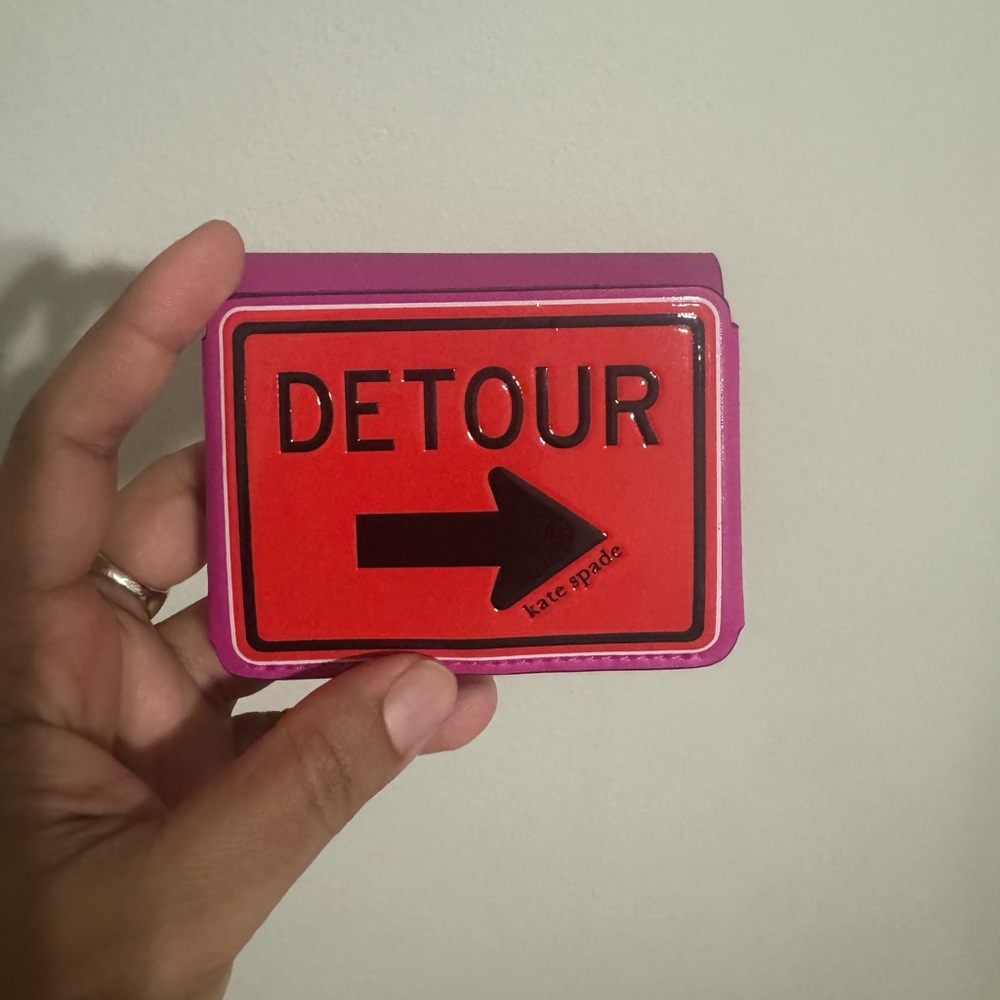 Kate Spade Red and Purple Detour Wallet